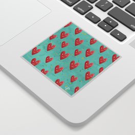 flirtatious heart pattern  Sticker