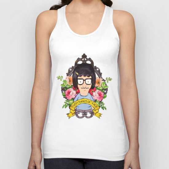 Tina - Everything's ok face Unisex Tank Top