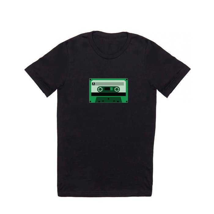 Green Cassette Tape T Shirt