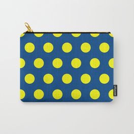 Maize and Blue polka dots Carry-All Pouch