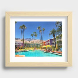 Saguaro Hotel, Palm Springs, CA Recessed Framed Print