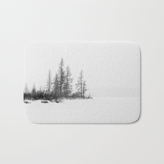 trees on white Bath Mat