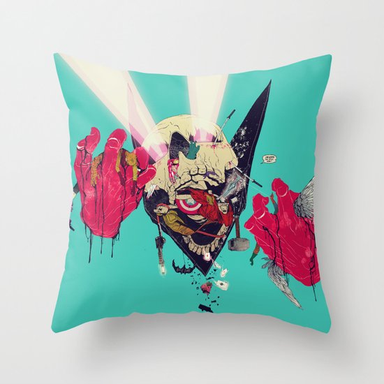 Hero Eater Throw Pillow