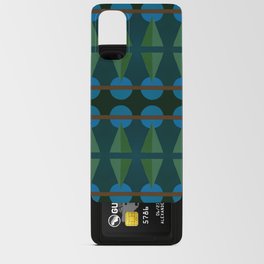 Triangle Moon P Green Two Android Card Case