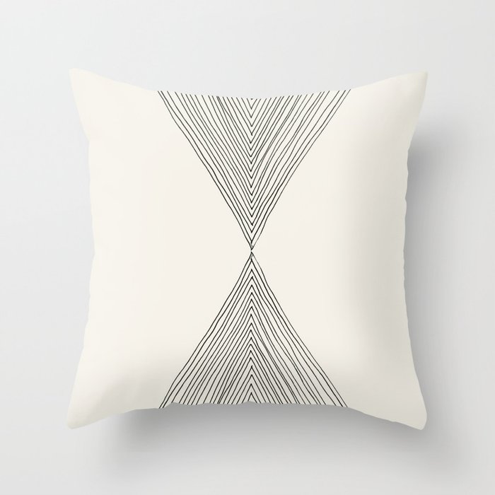 Minimalist Boho Triangles Throw Pillow