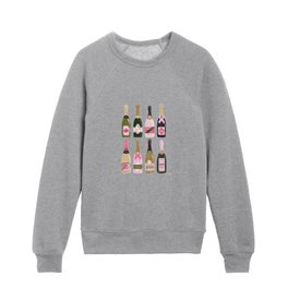 French Champagne Collection – Pink & Green Kids Crewneck