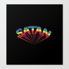 Satanic Rainbow Canvas Print