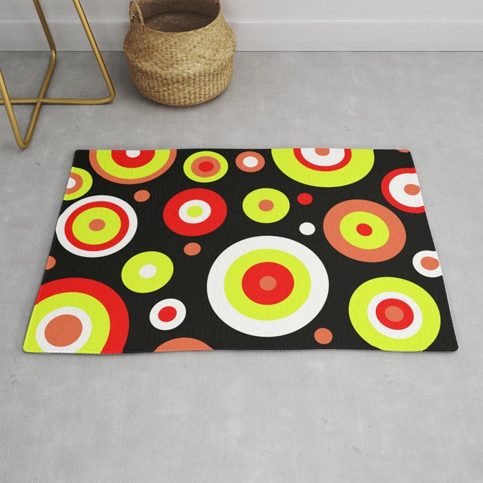 Colorful Circles Rug By Society6comanastasia