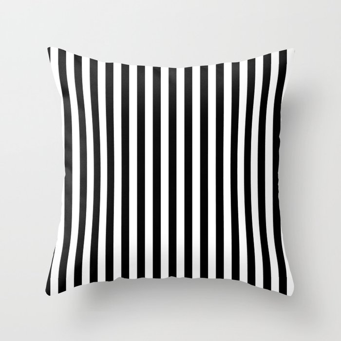 White pillow with sales black lines