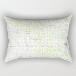 OK Ardmore 707132 1986 topographic map Rectangular Pillow
