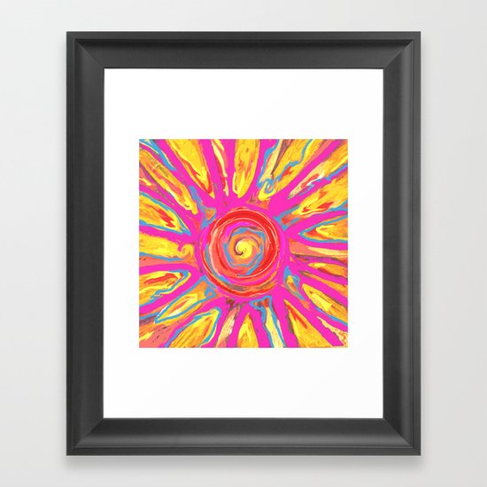 Alien Sun Framed Art Print