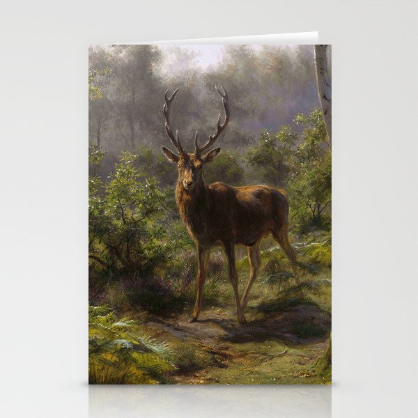 Rosa Bonheur, A stag, un cerf Stationery Cards