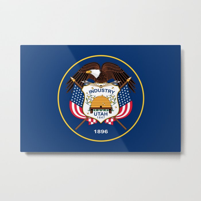 Flag of Utah Metal Print