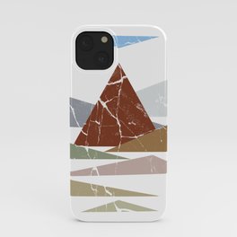 Triangle mountains iPhone Case