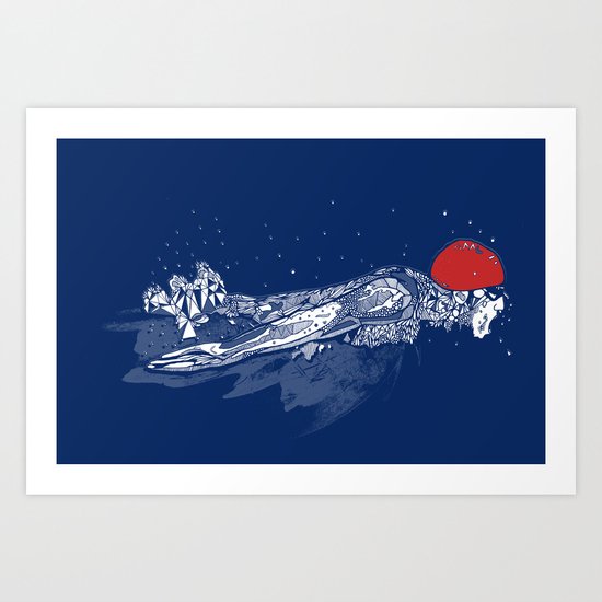 Olympic Swimmer Art Print