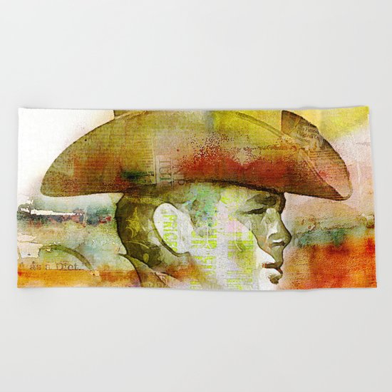 The journey of James D. Beach Towel