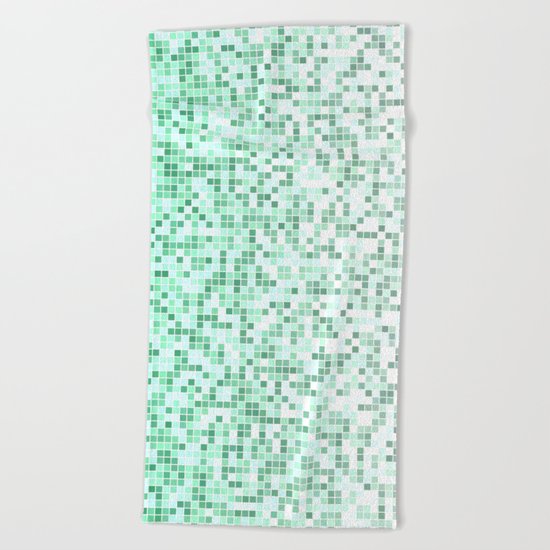 Bathroom pixels Beach Towel