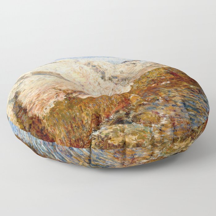 Cliff Rock / Appledor - Frederick Childe Hassam Floor Pillow