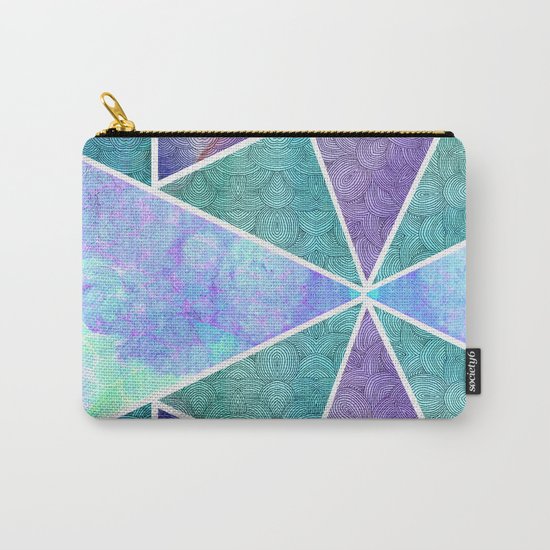 Geometric Reflection Carry-All Pouch