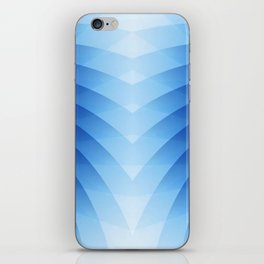 COOL BLUE SURFING WAVE. iPhone Skin