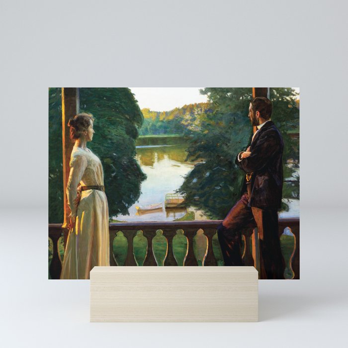 Nordic Summer's Evening by Richard Bergh Mini Art Print