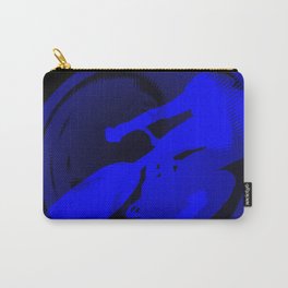 Abstract Cyclist Royal Blue Black Ombre Carry-All Pouch