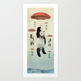 Pandachutes Art Print