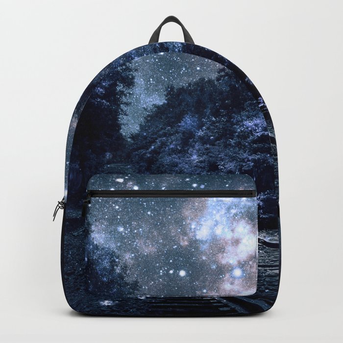 Next Stop Anywhere Classic Blue Backpack by 2sweet4words Designs | Society6