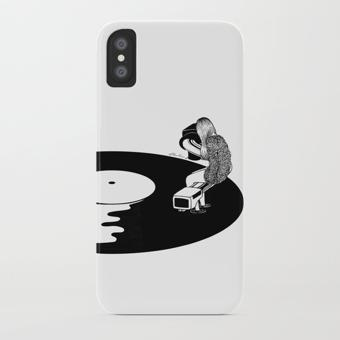 don't just listen, feel it iphone case