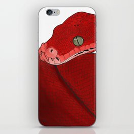 Red snake iPhone Skin