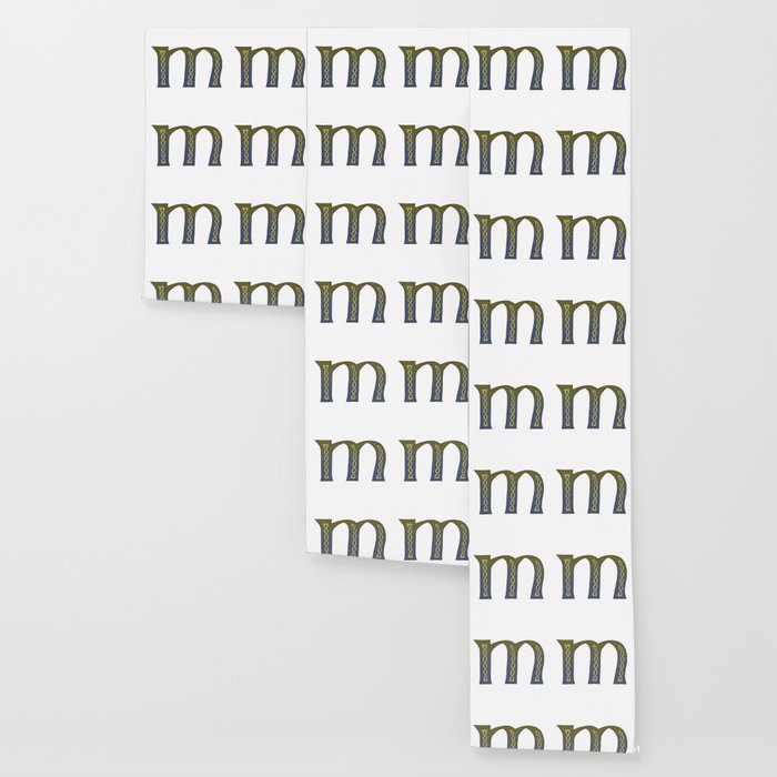 Celtic Knotwork Alphabet Letter M Wallpaper By Pressfordesign
