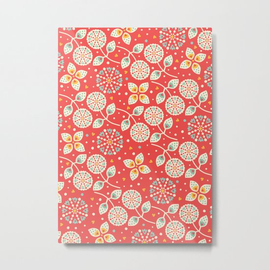 Vintage Flora Metal Print