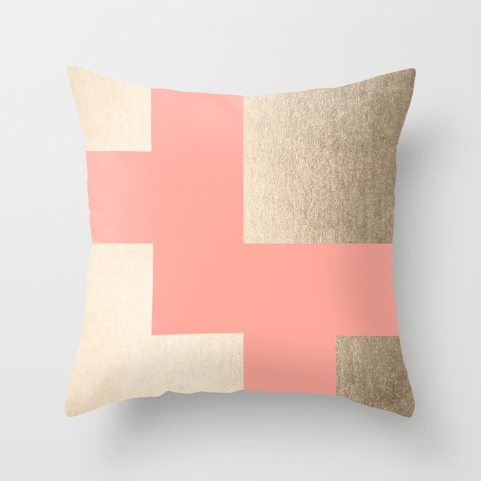 Salmon pink hotsell throw pillows
