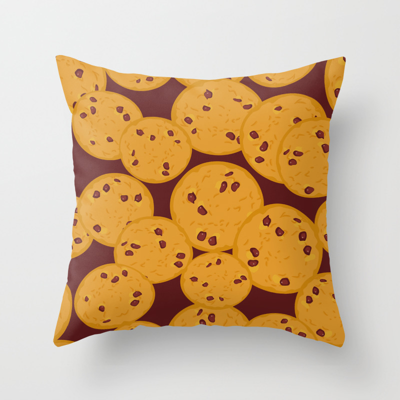 Chocolate Chip Cookie Throw Pillow By Ekaterinap Society6
