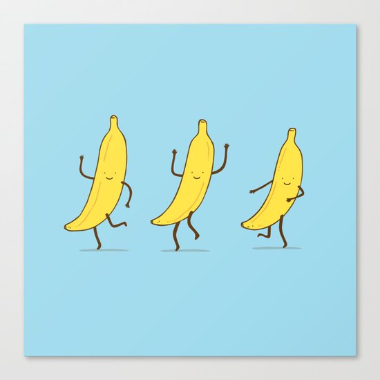 Banana shake Canvas Print