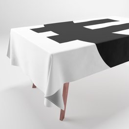 Euro Sign (Black & White) Tablecloth