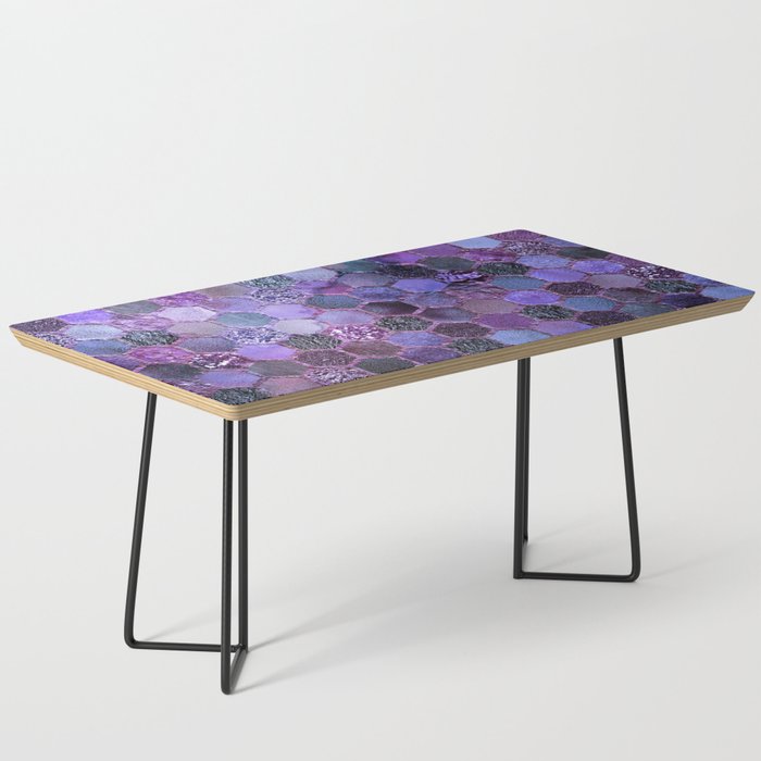 Purple geometric hexagonal elegant & luxury pattern Coffee Table
