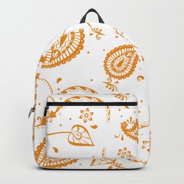 Indian Inspired on White Backpack