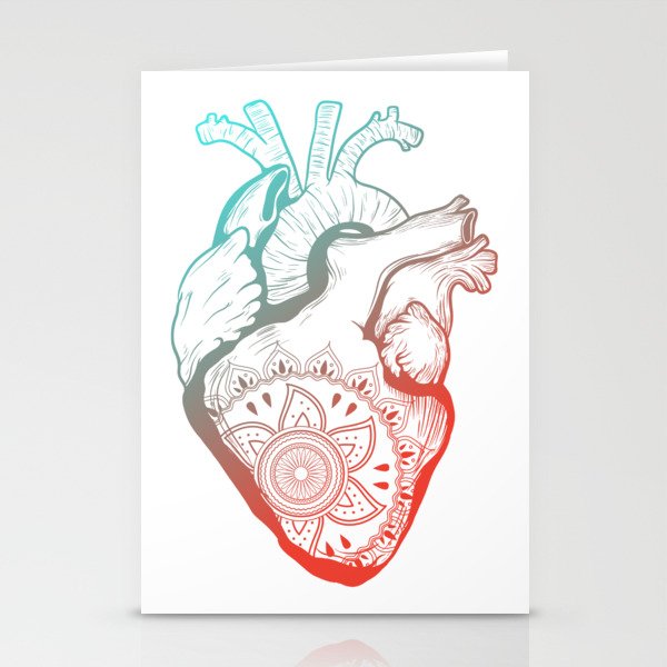 Heart Stationery Cards