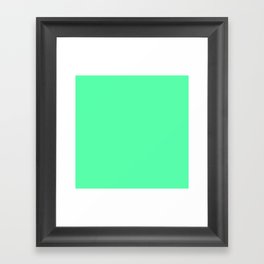 Monochrom green 85-255-170 Framed Art Print