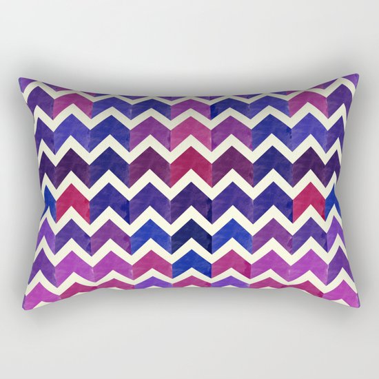 Colorful Chevron Pattern II Rectangular Pillow