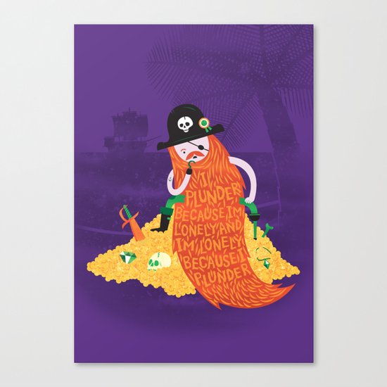 Piratical cycle Canvas Print