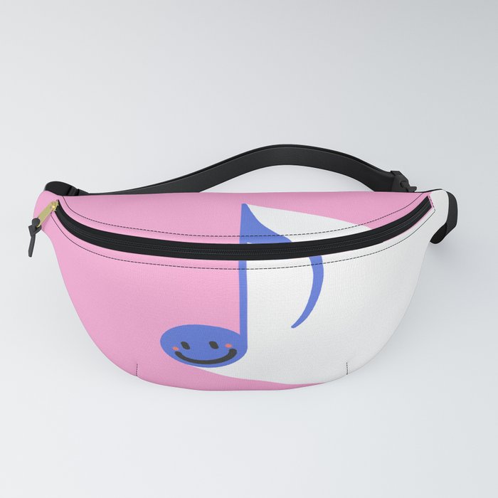 Happy smile vintage musical note 3 Fanny Pack