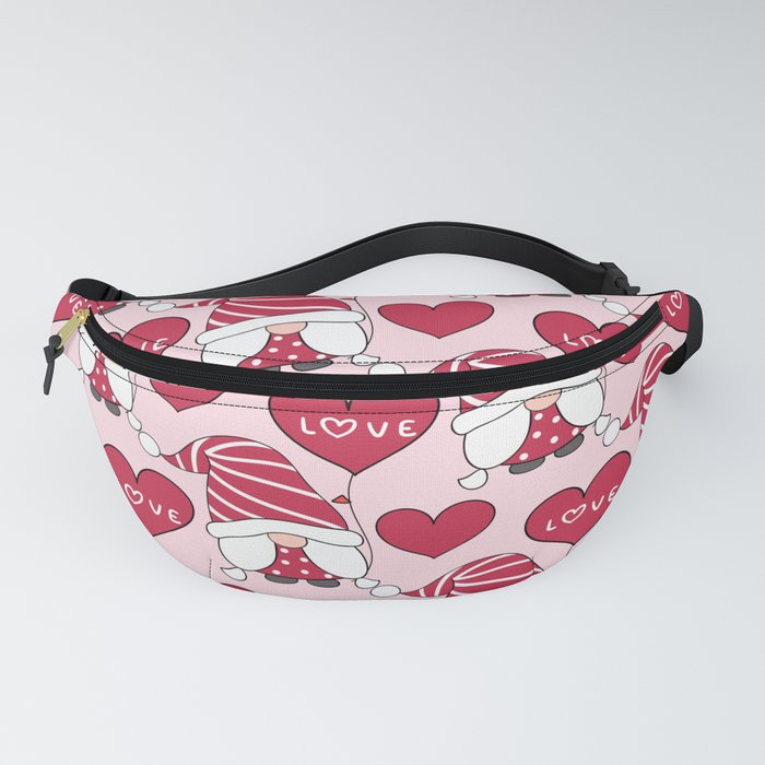 Cute Valentines Day Heart Gnome Lover Fanny Pack