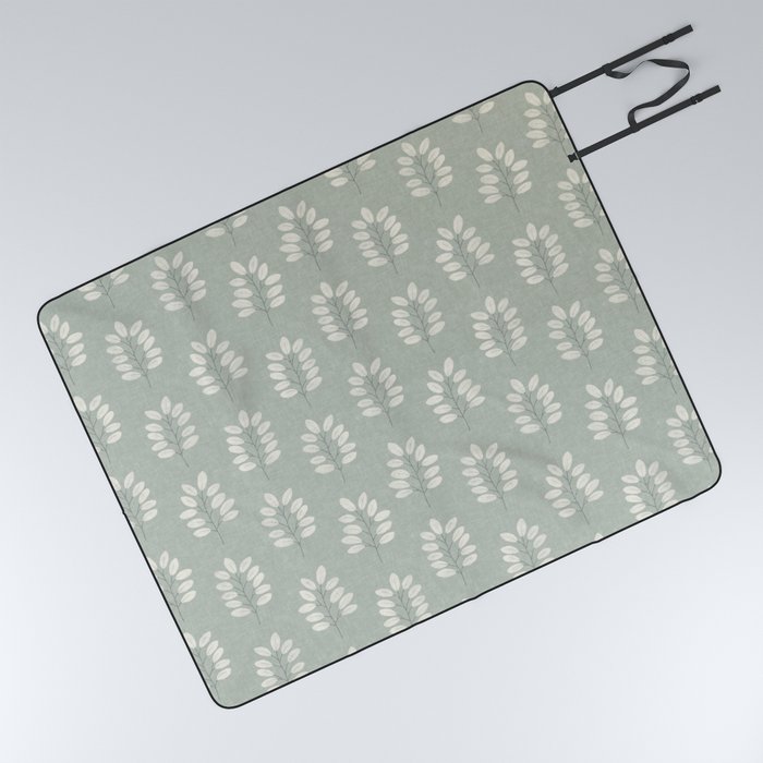 noble branches - sage Picnic Blanket