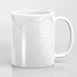 Cruz Del Eje -  Argentina Gray City Map Coffee Mug