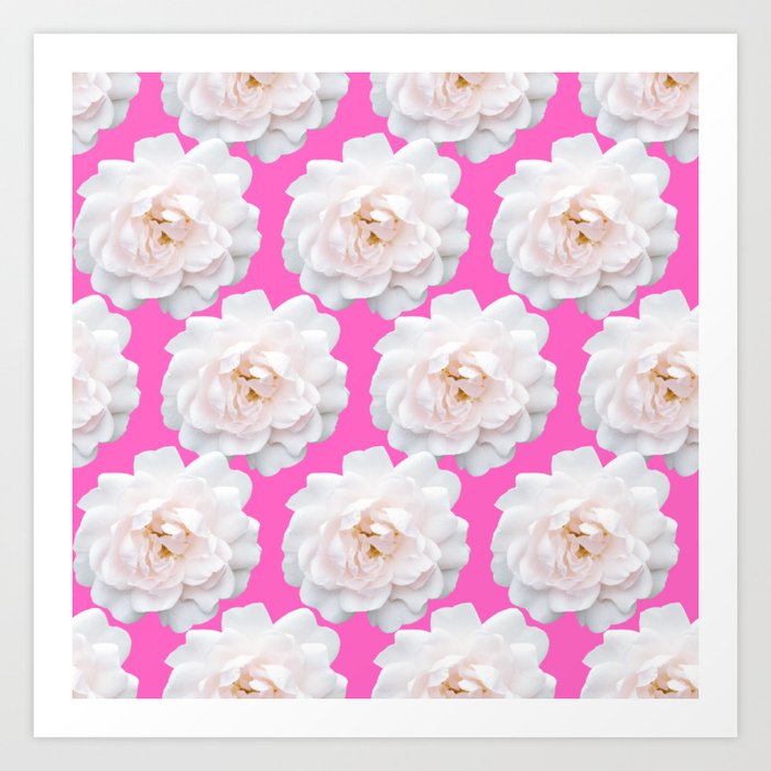 Flower and Pearl Art Print
