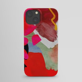 phantasy in red abstract iPhone Case
