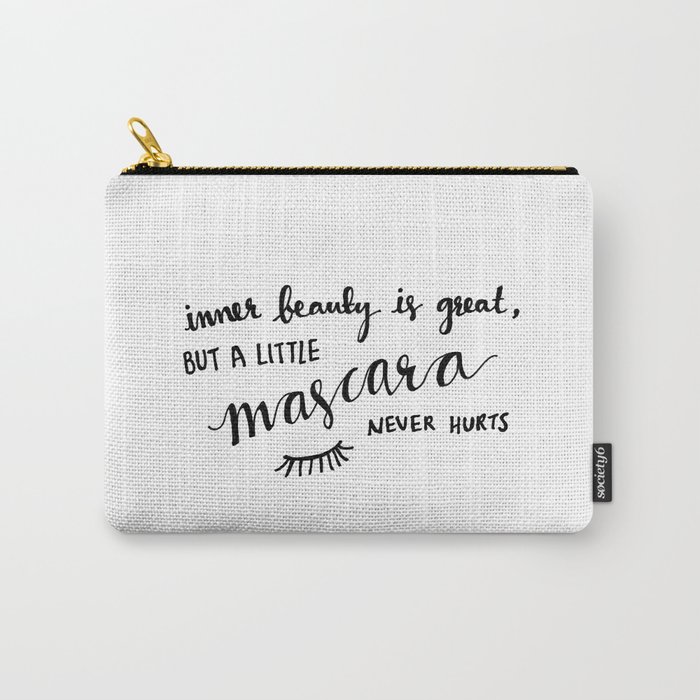 Mascara Quote Carry-All Pouch