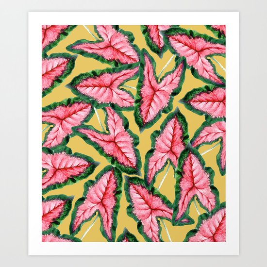 Caladium #society6 #decor #buyart Art Print